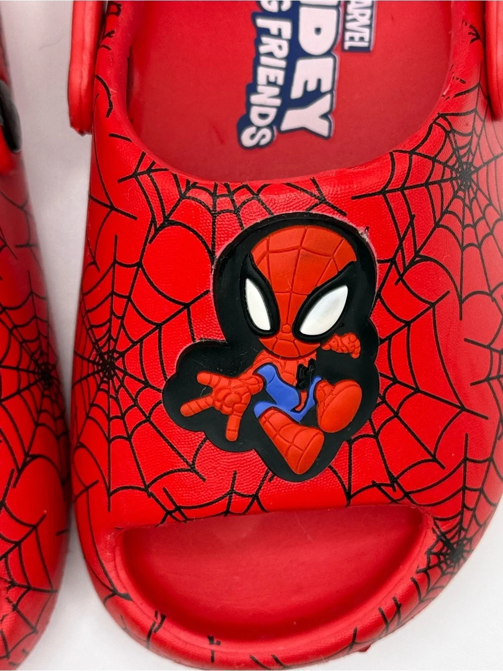 Marvel Kids Red Spidey Slip-On Clog Sandals